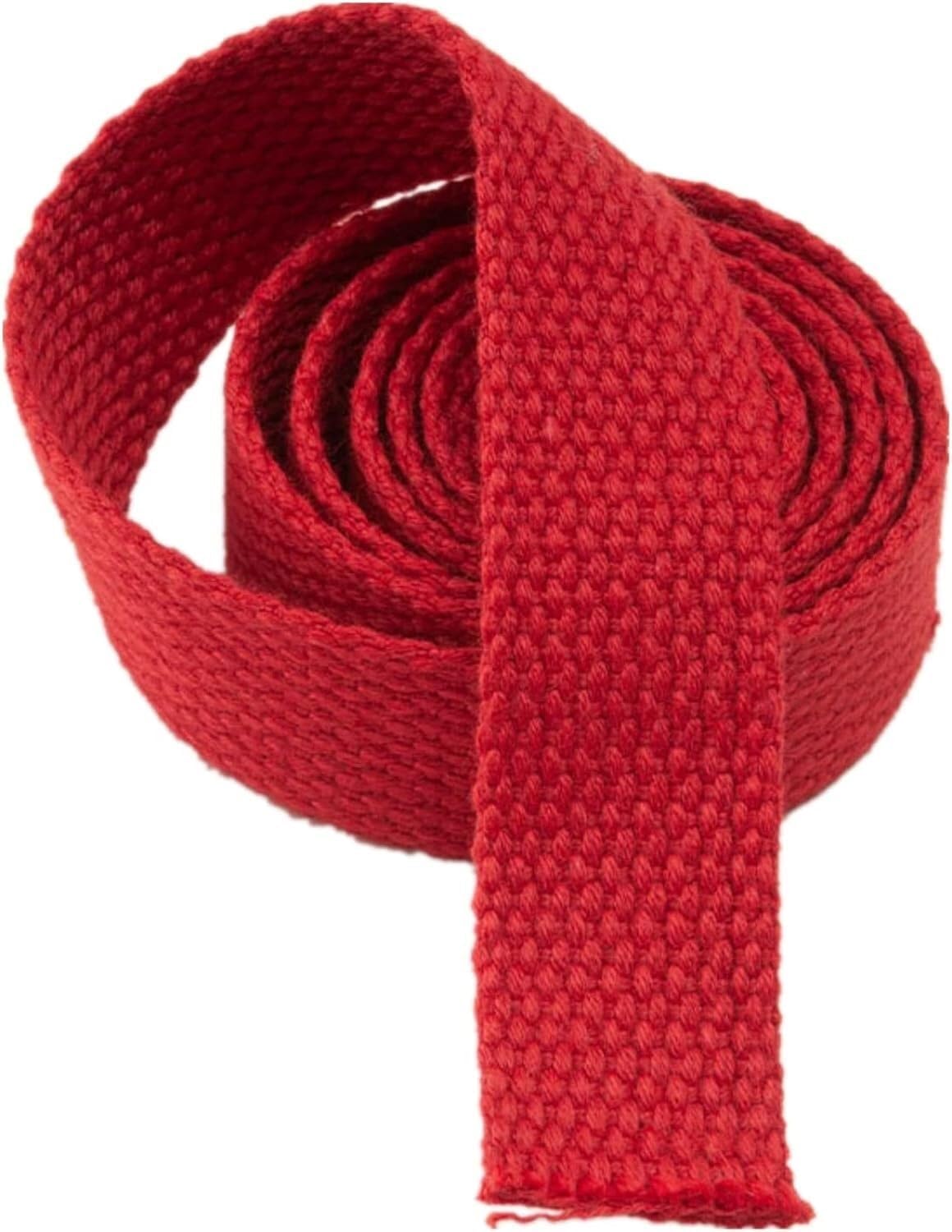 ETomey Webbing Strap，Nylon Webbing Strap, Cotton Canvas Webbing Straps for Bags,Upholstery Webbing Tape(Color:Wit, Size : 50MM x 5Y) (Color : Rose Red, Size : 25MM x 20Y)