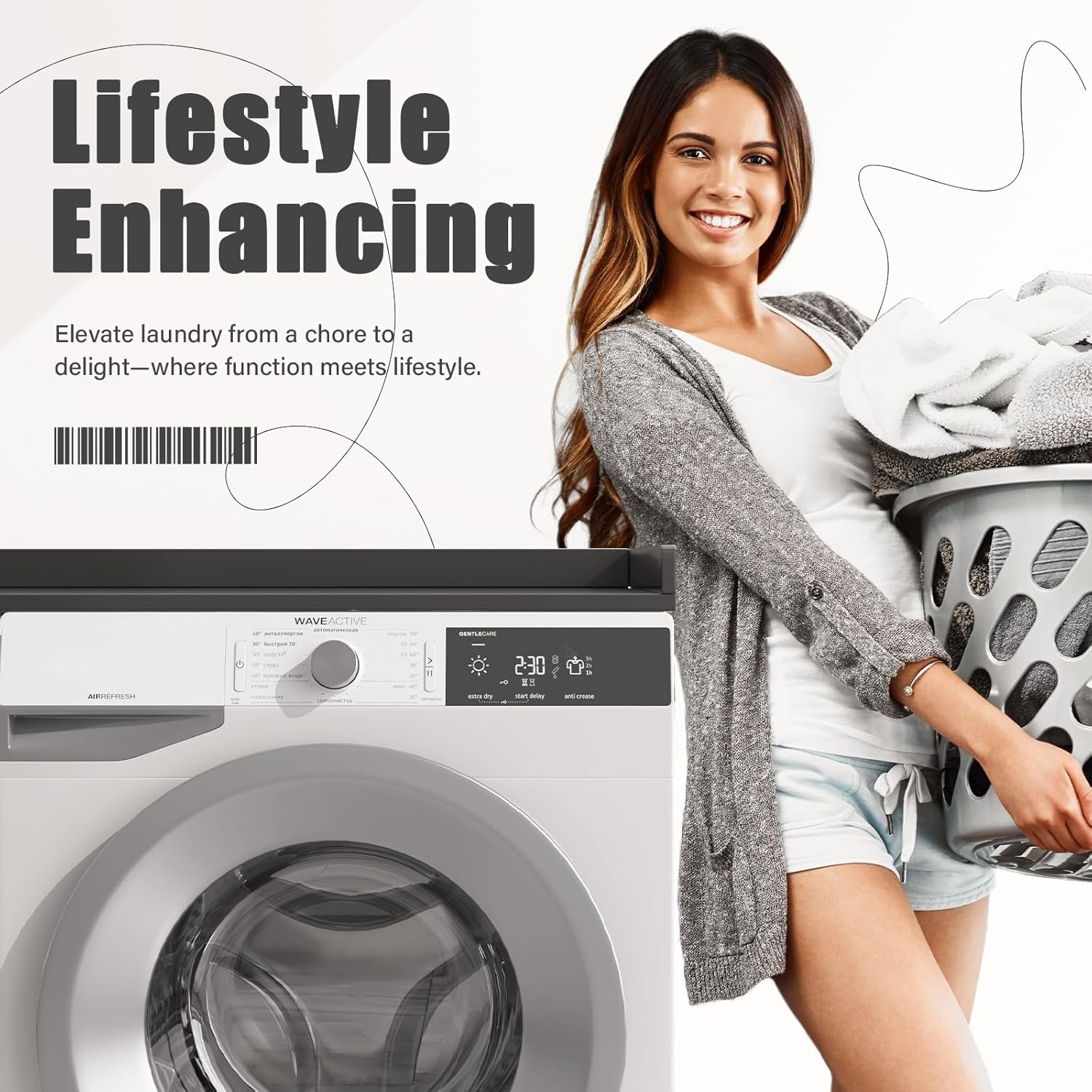 54"×27.5"×2" Foldable Washer Dryer Countertop, Solid Wood Laundry Storage Shelf, Heavy-Duty Folding Table for Washing Machine Organization(Black)