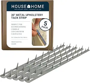 Upholstery Tack Strips for Furniture – Metal, 30" 5-Pack