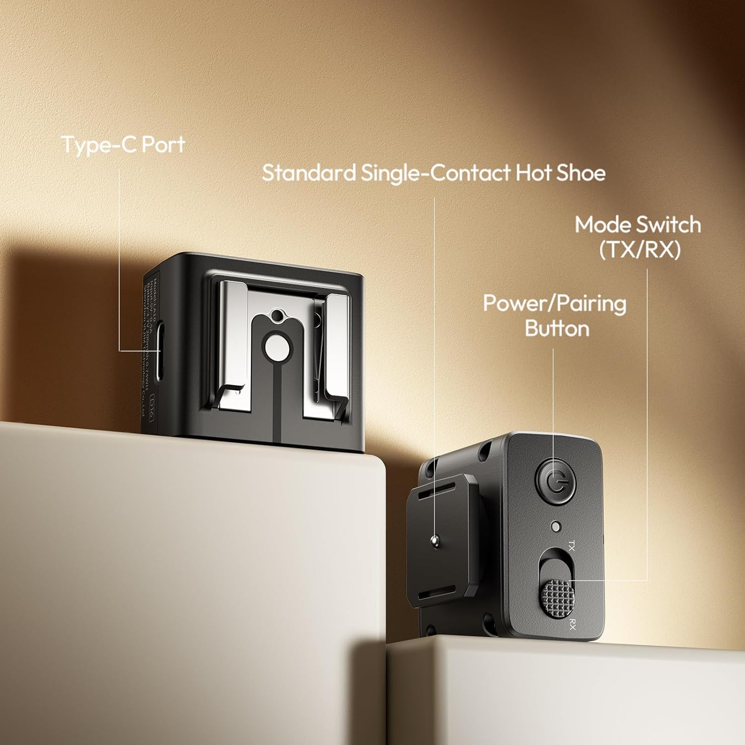 ULANZI LA10 Mini Flash Trigger for Sony, Canon, Nikon, Fujifilm, Olympus DSLR Cameras - 2.4G Wireless Flash Trigger Receiver & Transmitter, Off-Camera Flashes, Universal Hot Shoe, Multi-Light Setup