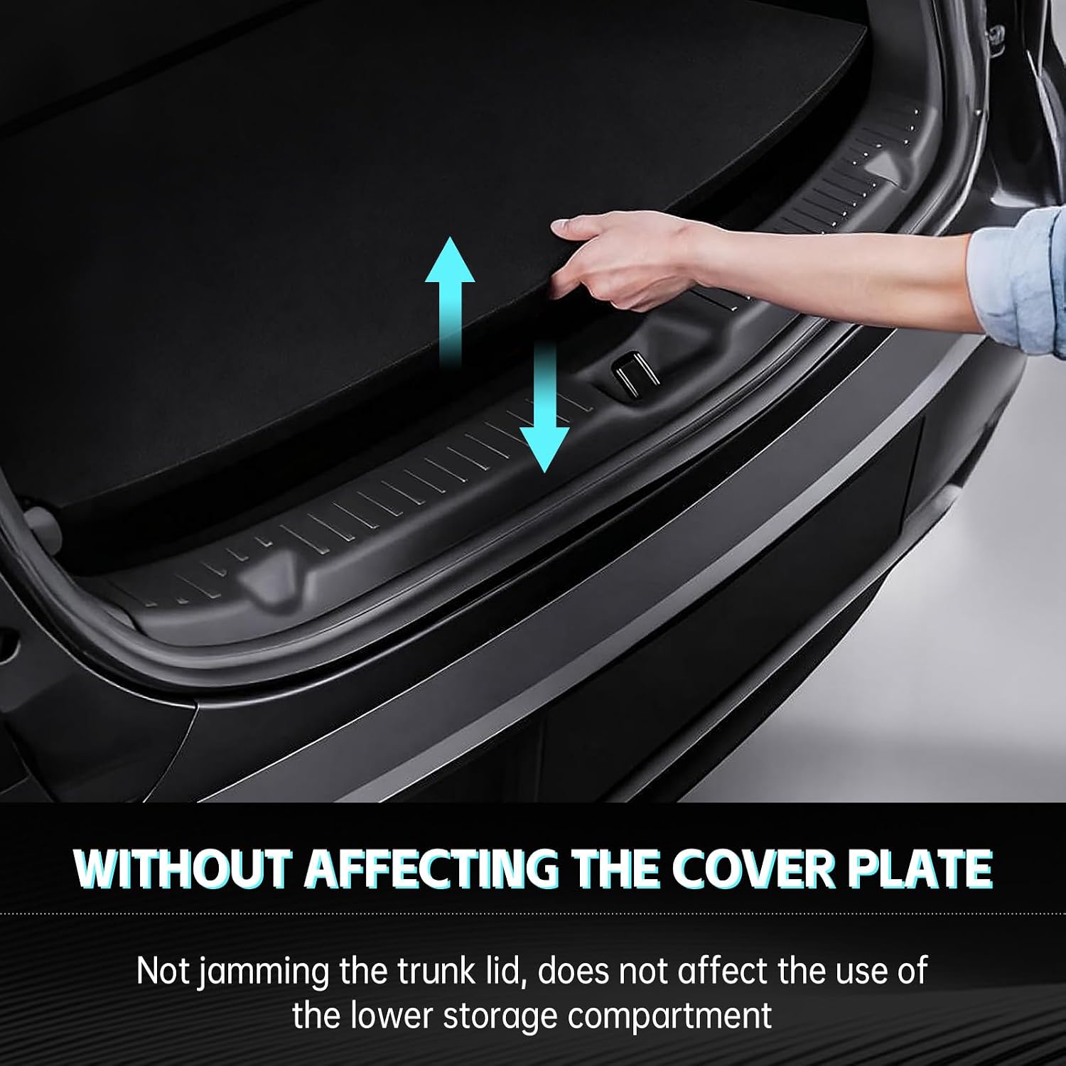 for Tesla Model Y Juniper 2025 2026 Rear Bumper Guard,TPE Rear Trunk Door Sill Protector Accessories
