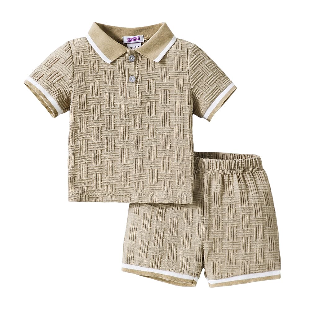 Hopscotch 2-Pc Textured Polo Collared Short Set - Review, Price and Buying Guide