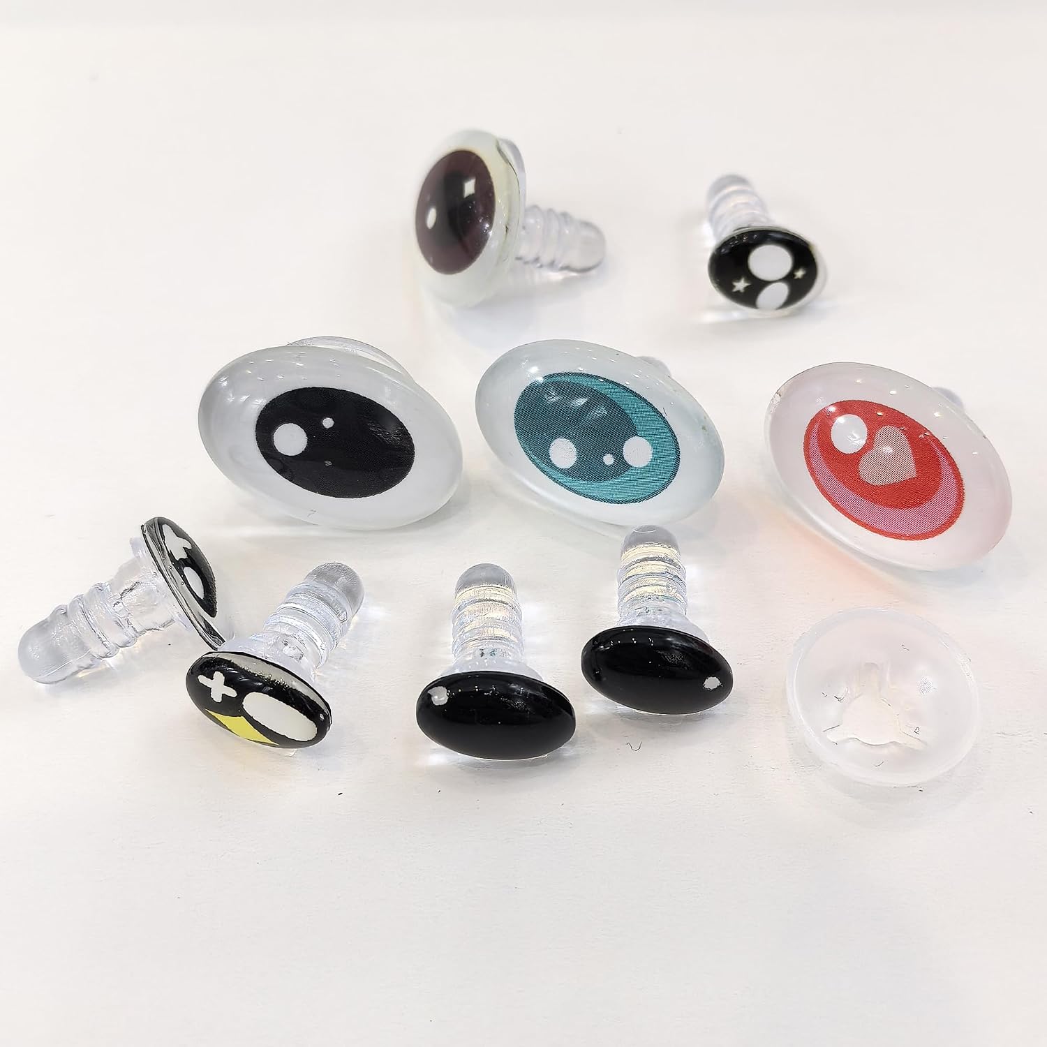30PCS Safety Eyes for Stuffed Animal Doll Making with Washer Amigurumi Eye for Crochet Craft Doll Eyes Stuffed Crochet for Crafts Decorations