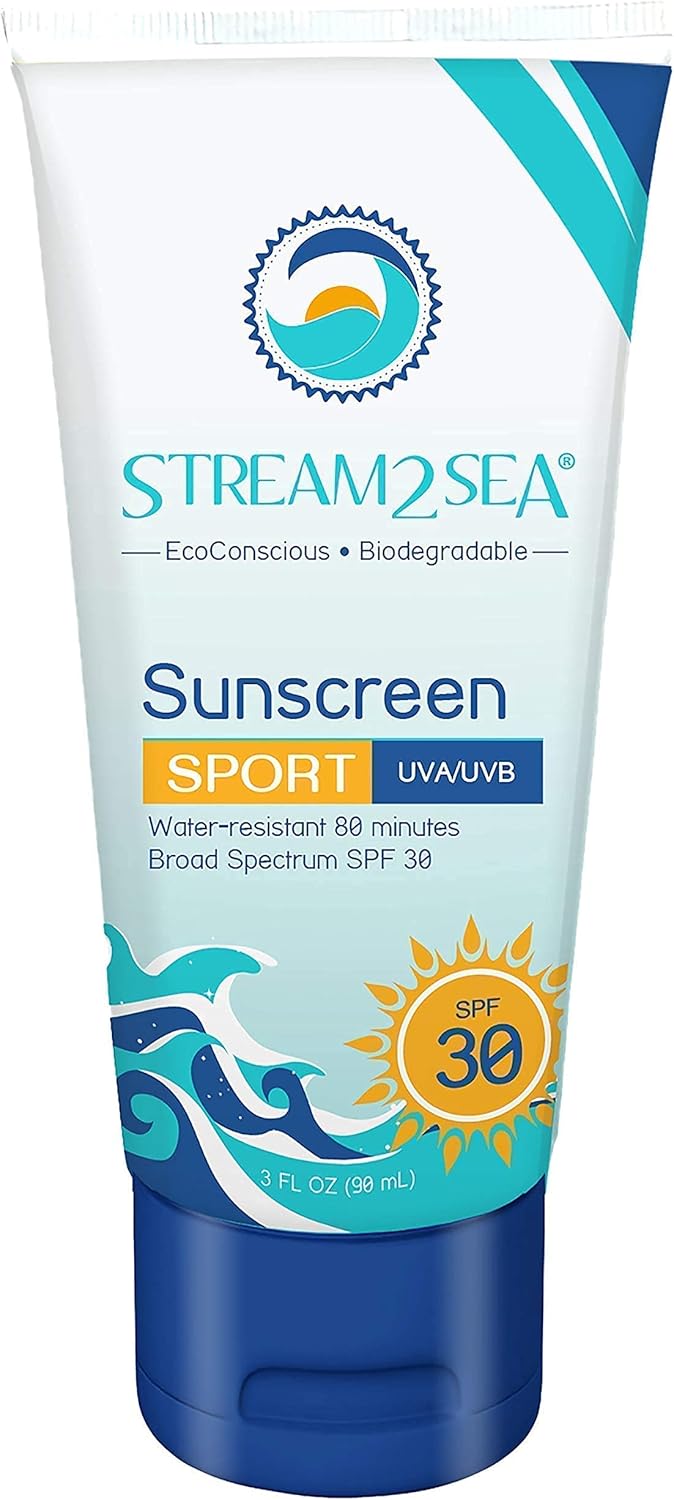 Stream2Sea SPF 30 Sport Sunscreen & Mask Defog Set - Outdoor Natural Protection for Body and Diver's Equipment - Natural, Paraben Free, Sulfate Free and Reef Safe. : Sports & Outdoors