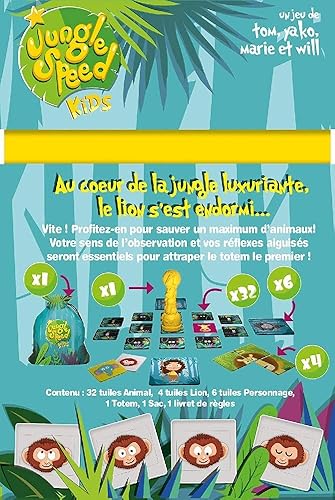 Miniatura 4 de Asmodee Jungle Speed Kids, Color (JSKIO2ES), Edad 4+