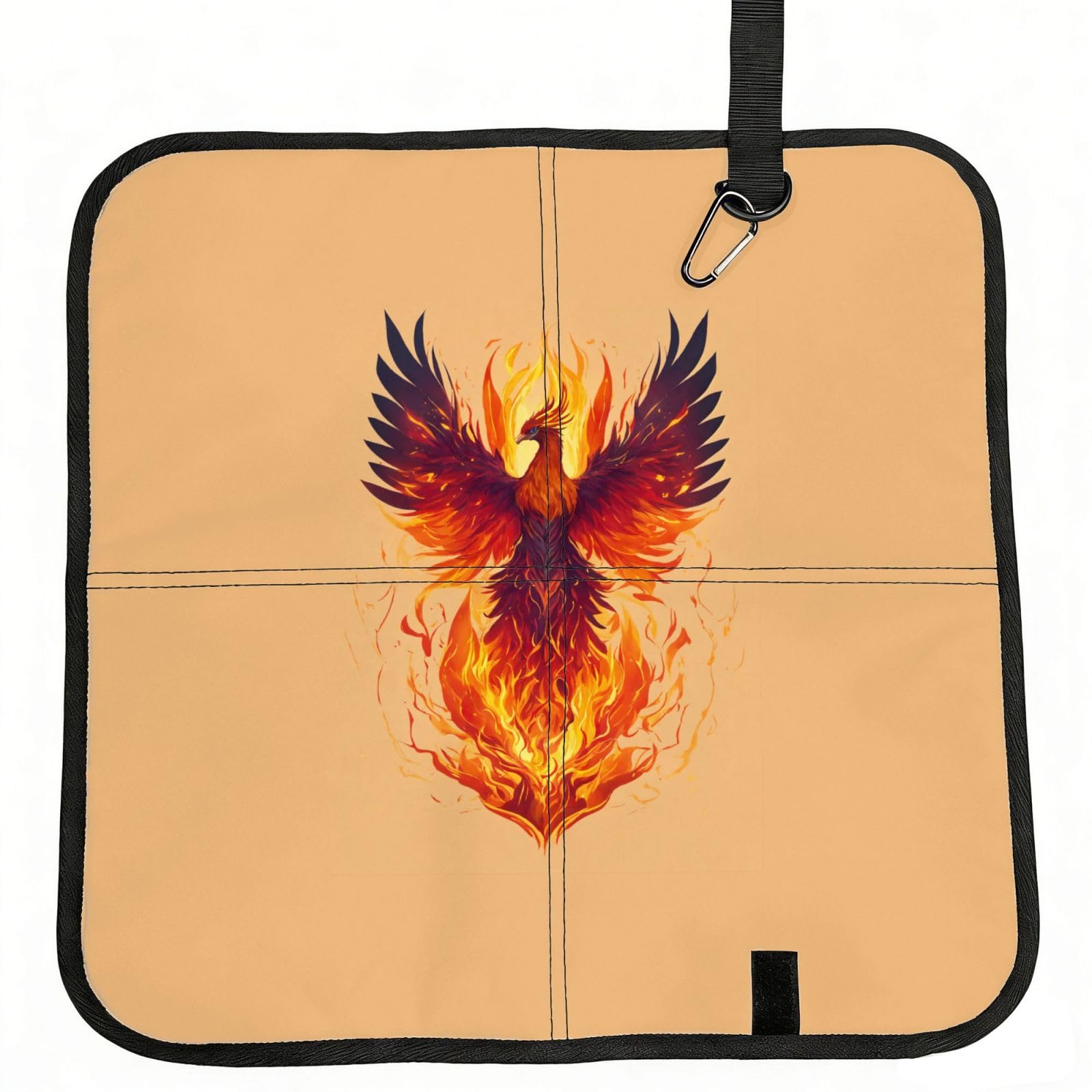 PPHGUT Phoenix Print Foldable Seat Cushion Waterproof Portable Chair Pad Travel Outdoor Picnic Camping