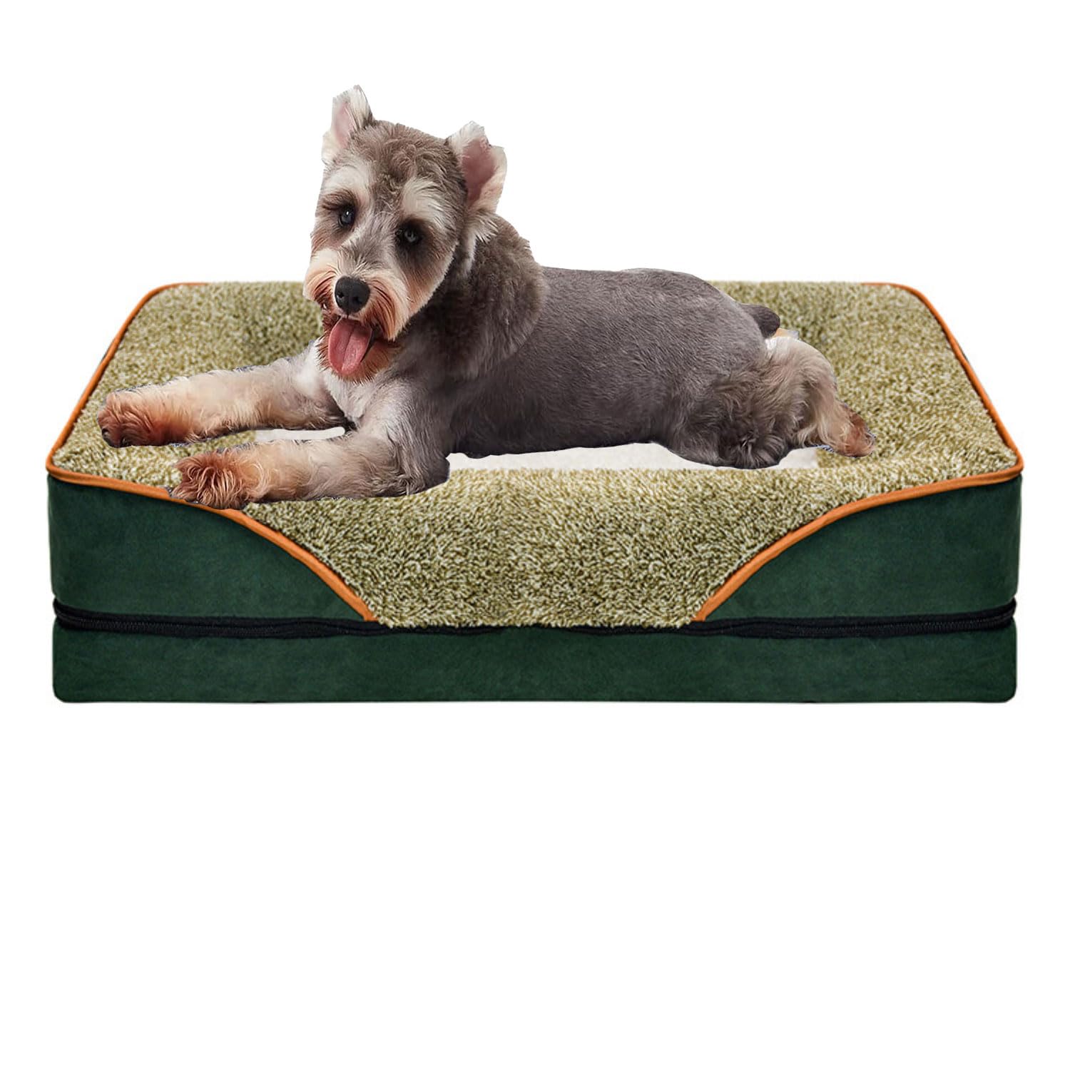 Panier chien moyen mémoire de forme avec doublure imperméable