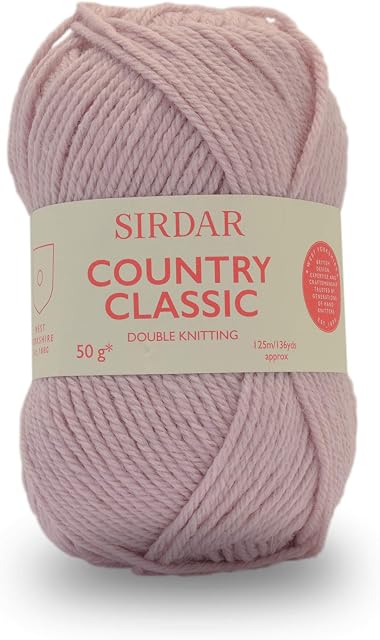 Sirdar Country Classic DK Double Knitting, Rose Pink (855), 50g