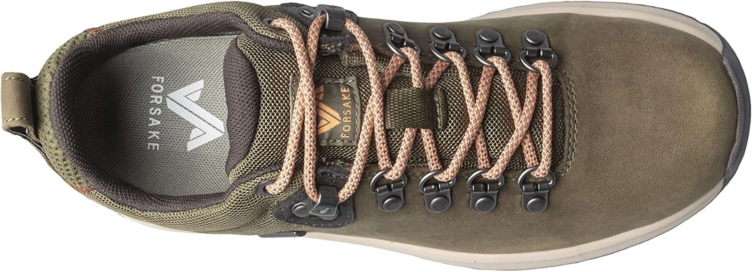 Forsake Thatcher Low - Women's Vegan Hiking Shoe (10 M US, Olive, Numeric_10)