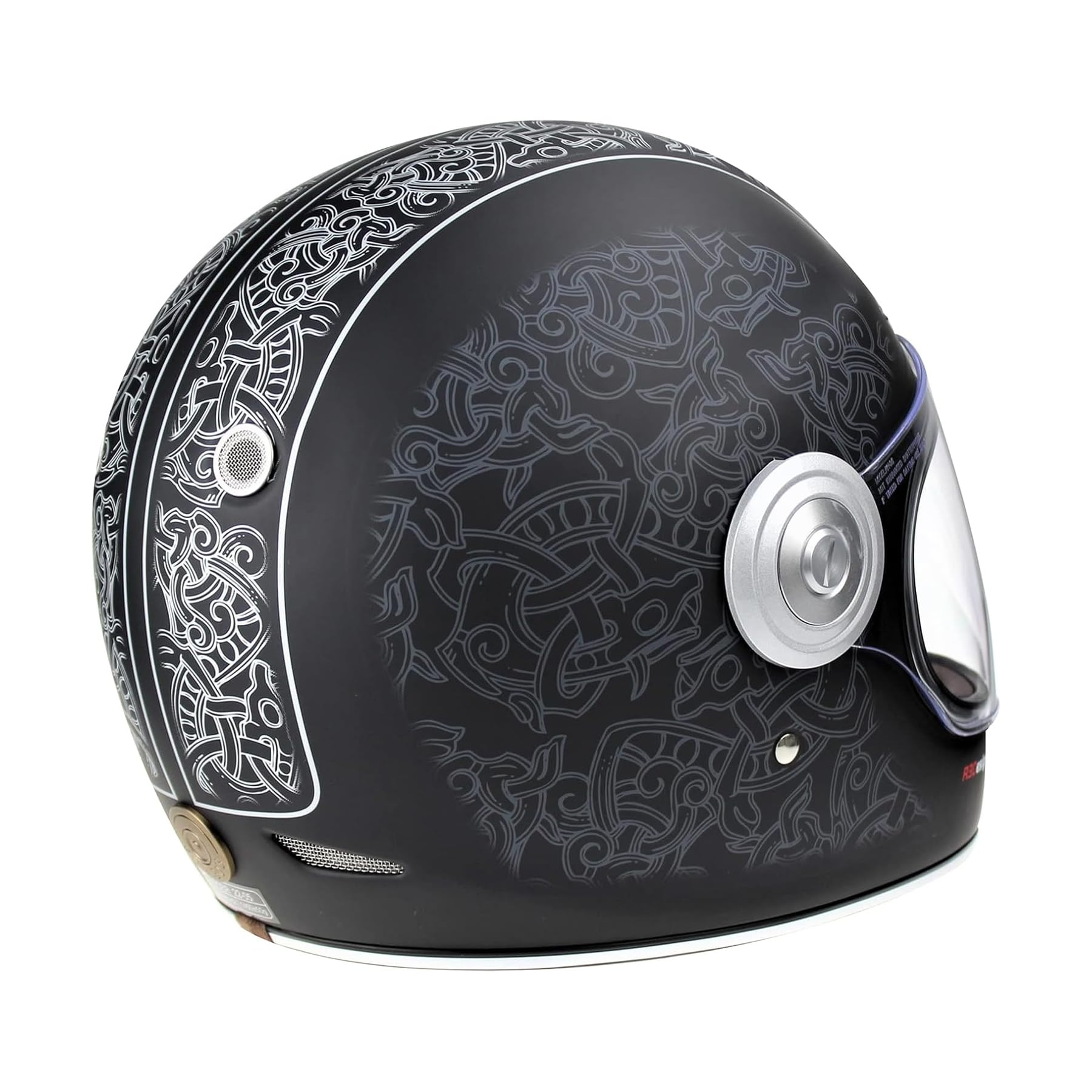 ViPER F659 Retro Motorbike Full Face Helmets VPR.303 Adult Motorcycle Rider Men & Women with ECE Approved Helmet Premium Classic Sports Racing Touring Scooter