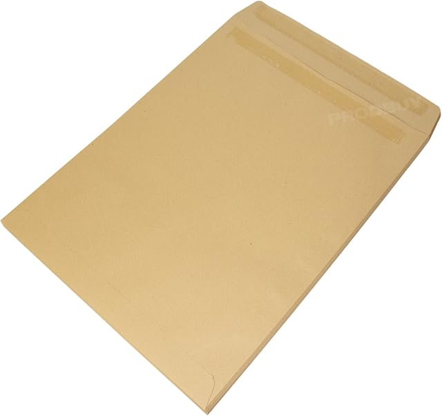 [Pack of 25] Envelopes 16x12" Manilla Plain 115gsm Self Seal Large Brown Envelope Pack - 408mm x 303mm