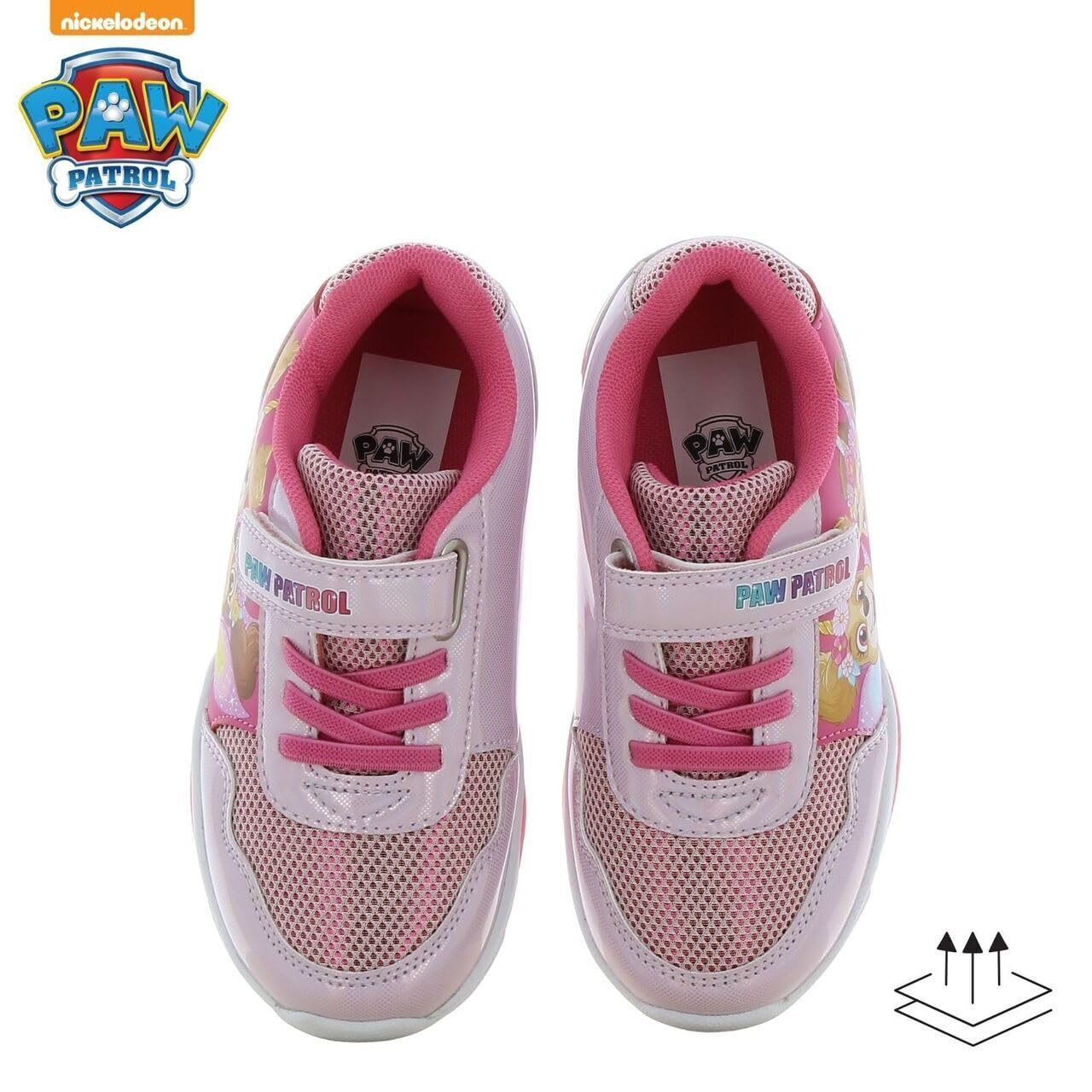 Leomil Paw Patrol Baskets Lumineuses pour Filles Chaussures Enfants, Idéal pour l'école et Les Loisirs