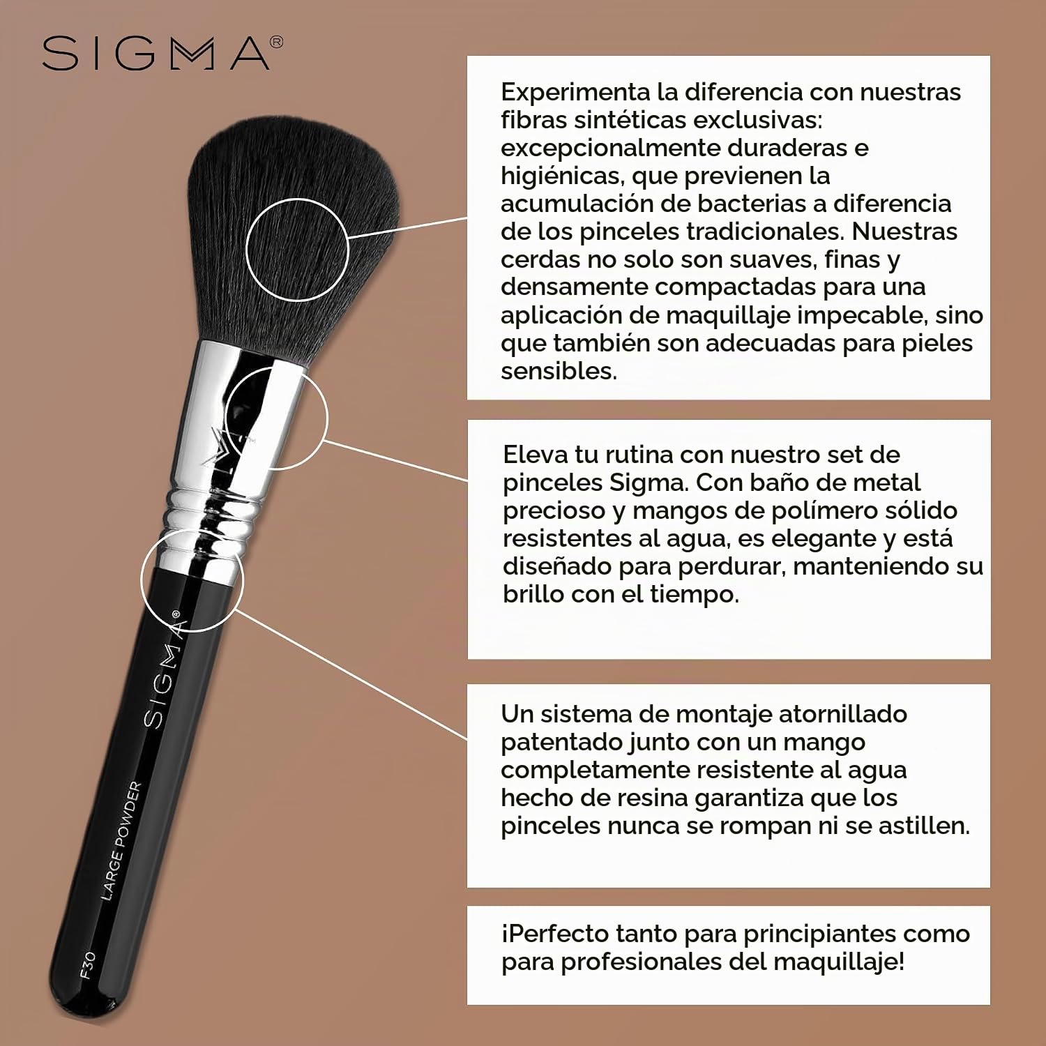 Sigma Beauty Make Me Classy - Juego De 7 Brochas De Maquillaje De Viaje - Juego De Brochas Portátiles Para Base, Polvo, Contorno, Maquillaje De Ojos, Rubor Y Más - Brochas De Maquillaje Para Viajes