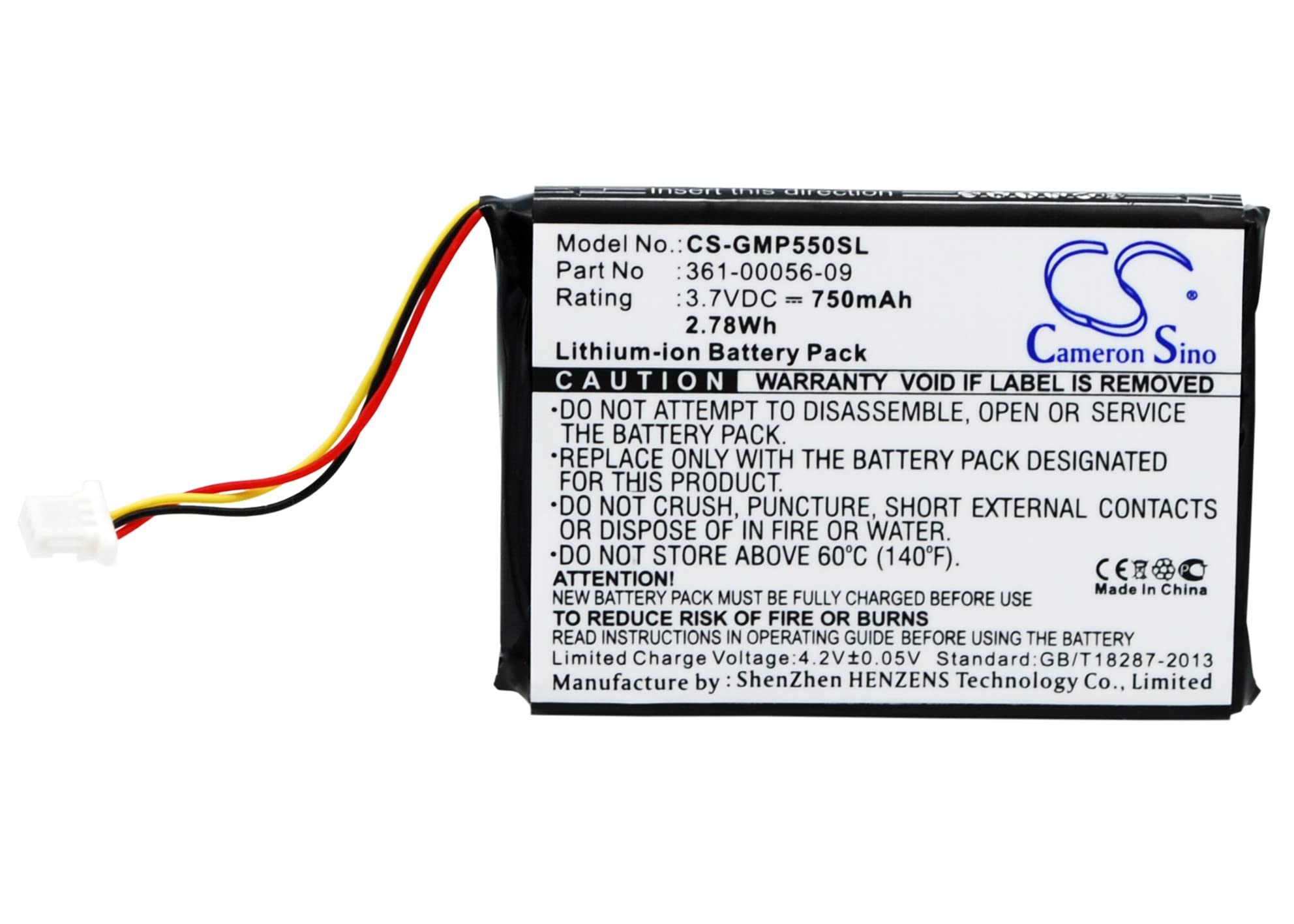 Sisawia Replacement Battery for Garmin 010-11925-10,Drive 60,Drive 61,Pro 550 Dog Training,Pro 550 Receiver,Pro 550 Trashbreaker,Pro 70 Dog Training,361-00056-07,361-00056-09,361-00056-15,750mAh