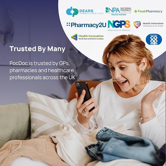 Cholesterol Home Test Kit | Accurate Results in just 10 Minutes, No Lab Visit Required | Quick and Simple Total Cholesterol Monitor | PocDoc Healthy Heart Check