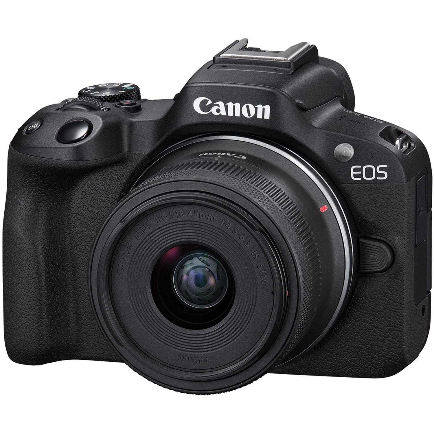 Canon EOS R50 Mirrorless Camera w/Canon RF-S 18-45mm f/4.5-6.3 IS STM Lens + Case + 64GB Memory (21pc Bundle) (Renewed)