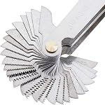 ChgImposs Metric & Imperial Screw Gauge SAE Whitworth 55 Degree & Metric 60 Degree & US 60 Degree Thread Pitch Gauge for Industrial Measurement