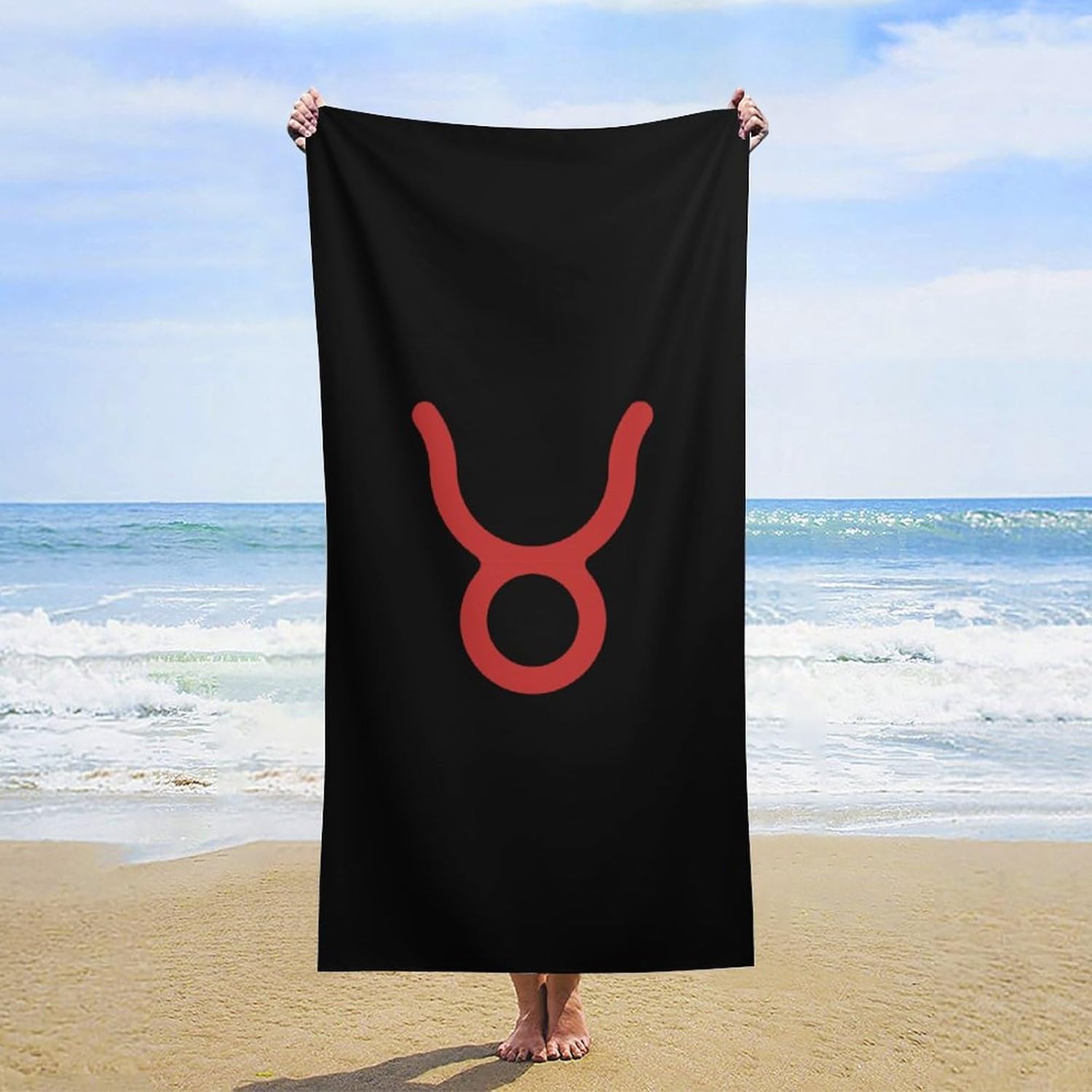 Taurus Constellation Bath Towels Oversized Bathroom Towel Beach Towel Yoga Towel for Hotel Guest Spa Gym