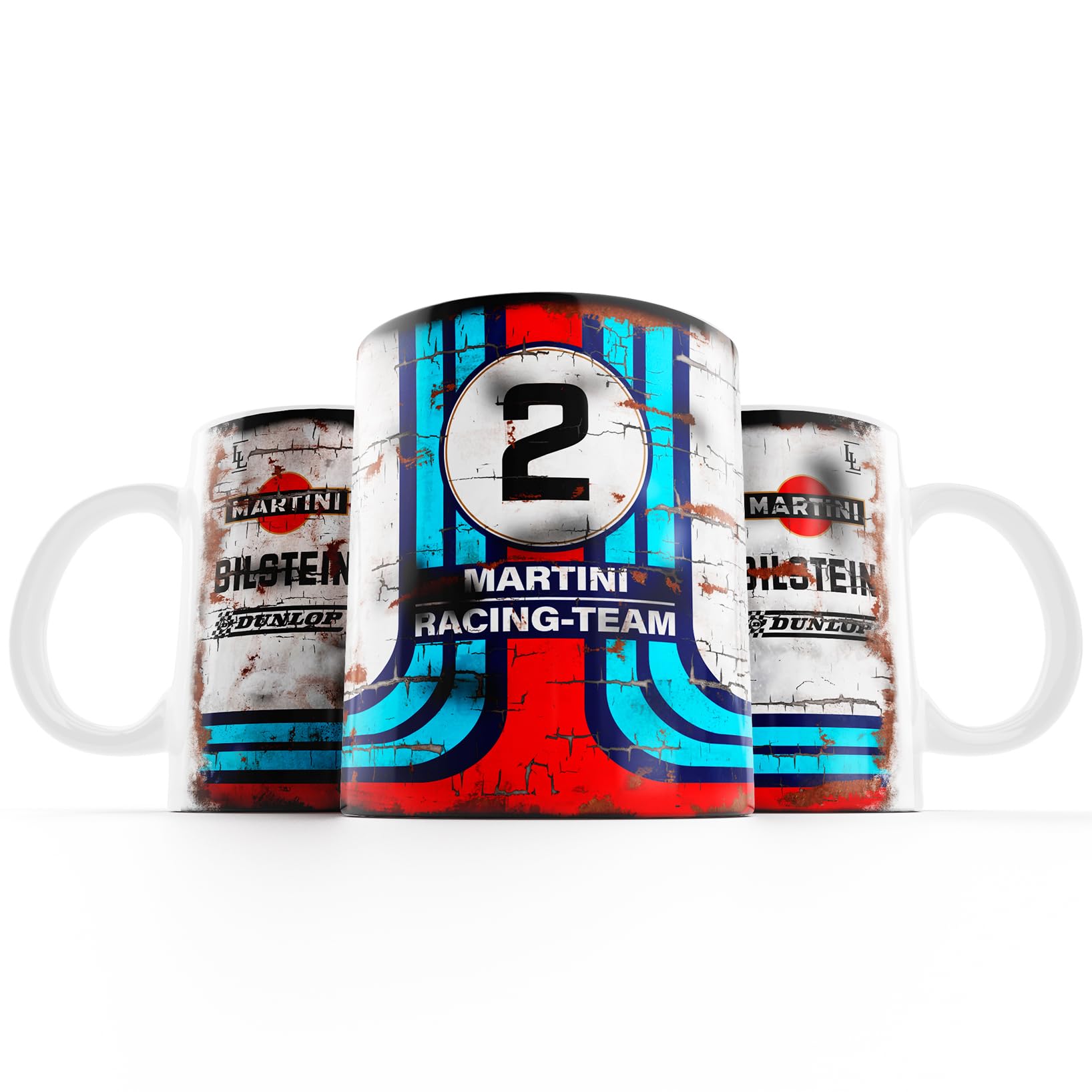 Martini #2 Racing Mug - Classic Race Cars - Vintage Art - 24 Hours Legend - Motorsport Fan Gift - Coffee Drink Cup