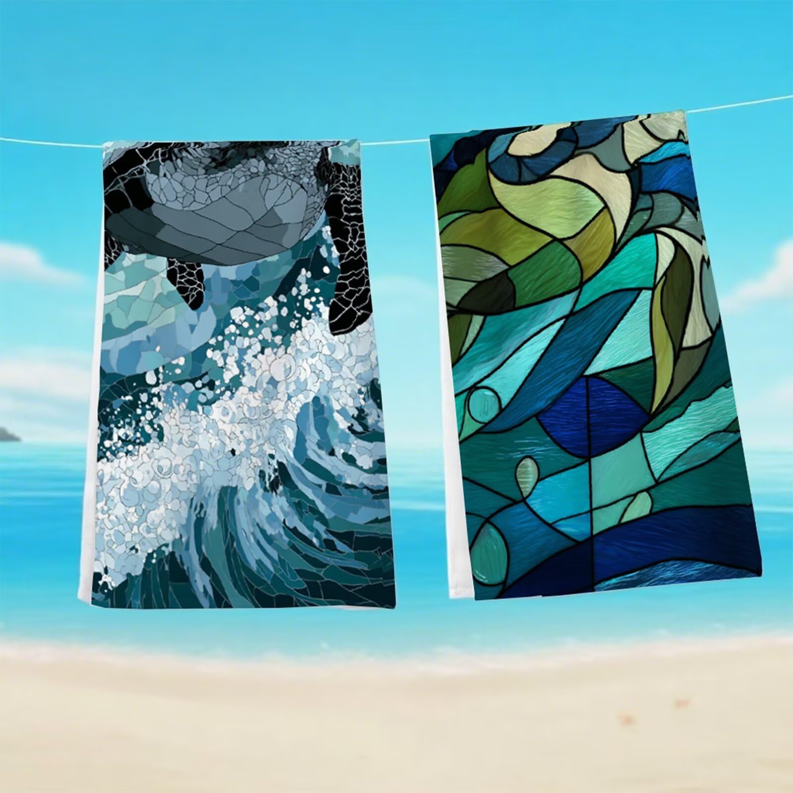 Ręcznik plażowy XXL 90 x 180 cm, ręcznik z mikrofibry Ręczniki kąpielowe odporne na piasek Lekki i szybkoschnący chłonny miękki dywanik plażowy, z torbą do uprawiania sportu, podróży, (geometryczny