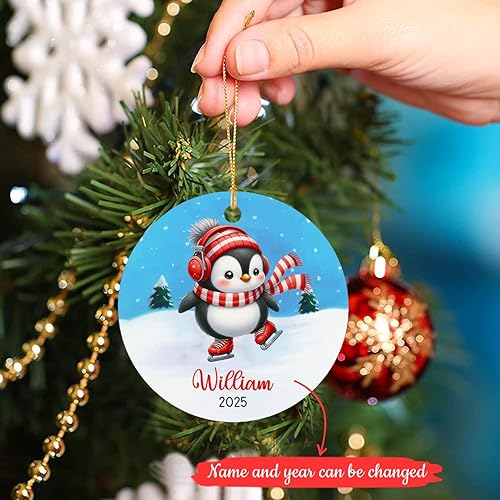 Vista 76 de BigTees Adorno de dinosaurio de Navidad 2023, adornos de Navidad personalizados, adornos de nombre de dinosaurio personalizados, decoración