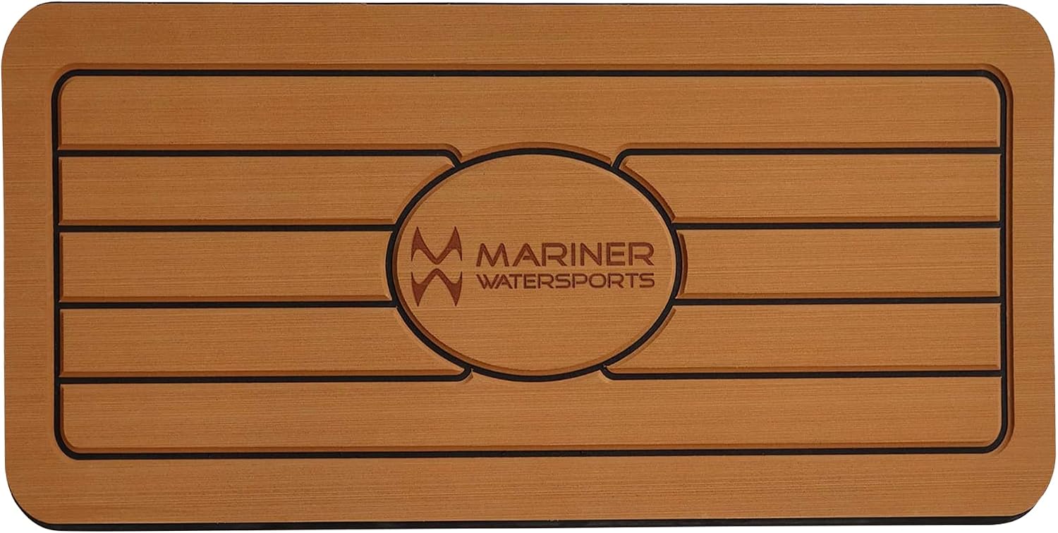 DaisyInner 20mm Thick Boat Helm Station Pad - 36"x14" Anti-Fatigue Mat With Adhesive Backing, Grey/Black - View #7