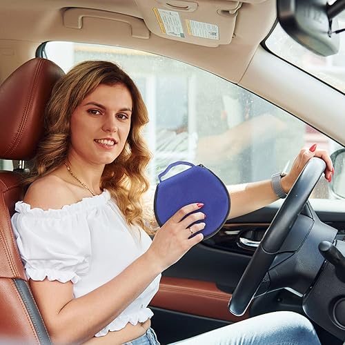 Miniatura 3 de Soporte para CDDVD de 20 capacidades estuche portátil con cremallera para CD, organizador grande de almacenamiento para cartera, bolsa organizadora