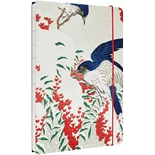 Kokonote Japanese Flycatchers A5 Notebook - Bullet Journal - Notebooks A5 - Notepads A5 - A5 Notepad - Dotted Notebook A5 - Dotted Bullet Journal - Japanese Stationery