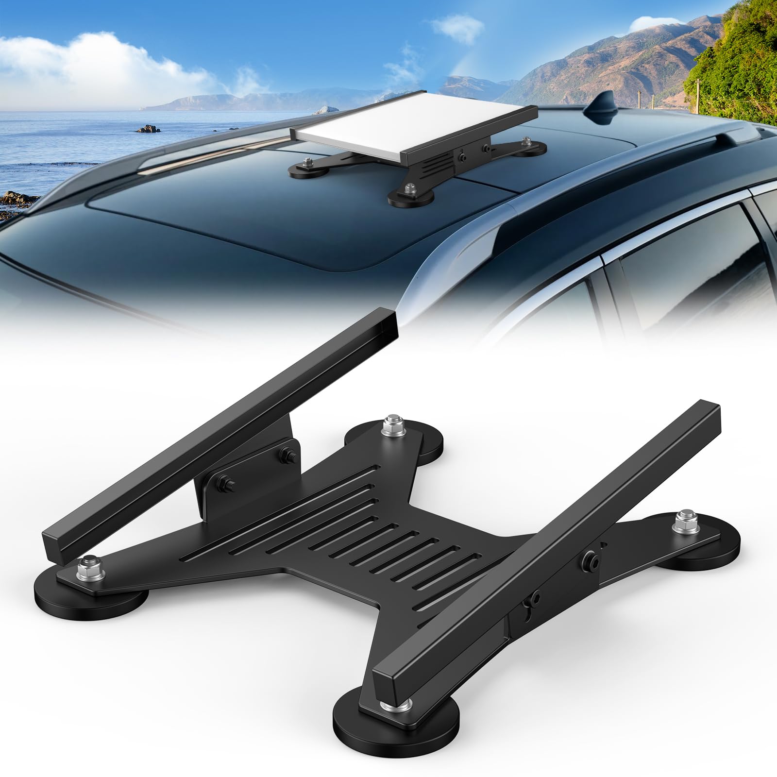 IMAYCC Mini Magnetique Supporto Starlink Gen 3 per auto,8 ° Regolabile Supporto Starlink Gen 3 Kit Di Montaggio con Adattatore per Starlink Gen 3 per Internet Starlink Standard Campeggi,Camionette