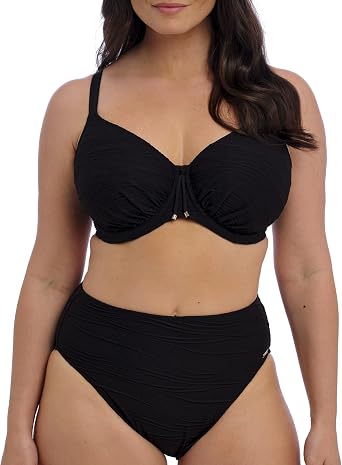 Fantasie Womens Beach Waves Underwire Gathered Full Cup Bikini Top