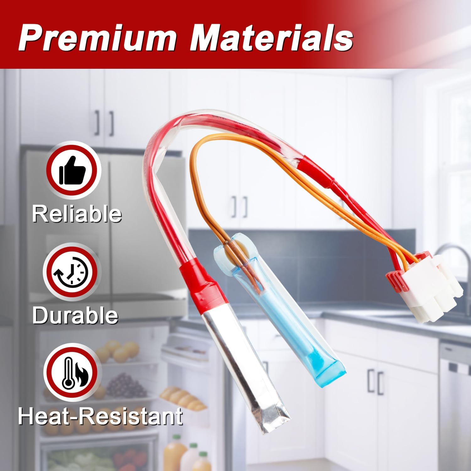 Refrigerator Controller Assembly Refrigerator Freezer Temperature Sensor Compatible with LG Replace#: ACM73919214 6615JB2005S