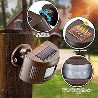 Vista 2 de Sistema de sensor inalámbrico de alarma de entrada solar y sensor de entrada Sistema de alerta de seguridad resistente a la intemperie Sensor