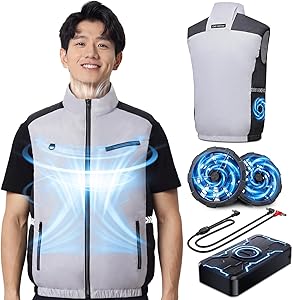 [Taegila] 【2026 空調作業服 46000mAh大容量バッテリー -23℃瞬間冷却 】 ファンバッテリーセット ベスト 作業用 半袖 冷却 暑さ対策 UVカット 撥水加工 男女兼用 熱中症対策 工事現場 アウトドア用 作業ジャケット・コート