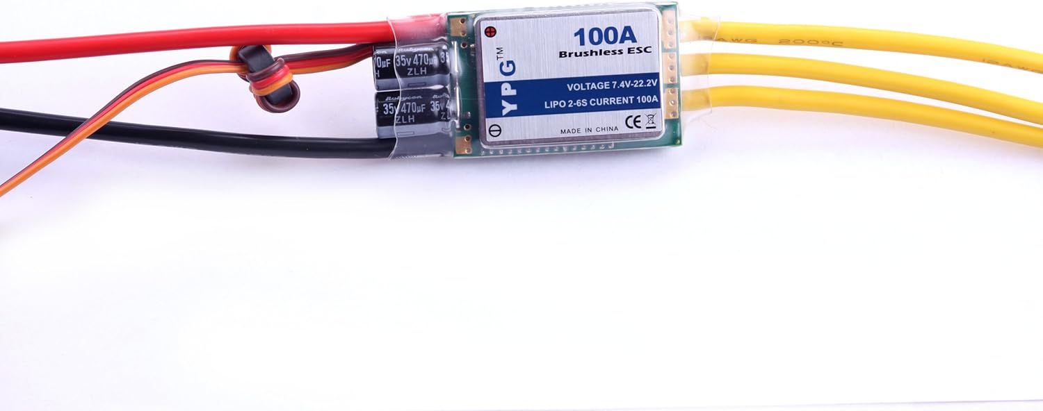 YPG 100A ESC (2~6S) SBEC Brushless Speed Controller For RC Helicopter