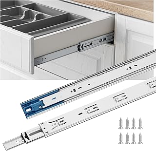goldenwarm 10 Pair Soft Close Drawer Slides 22 Inch – Heavy Duty Full Ex...
