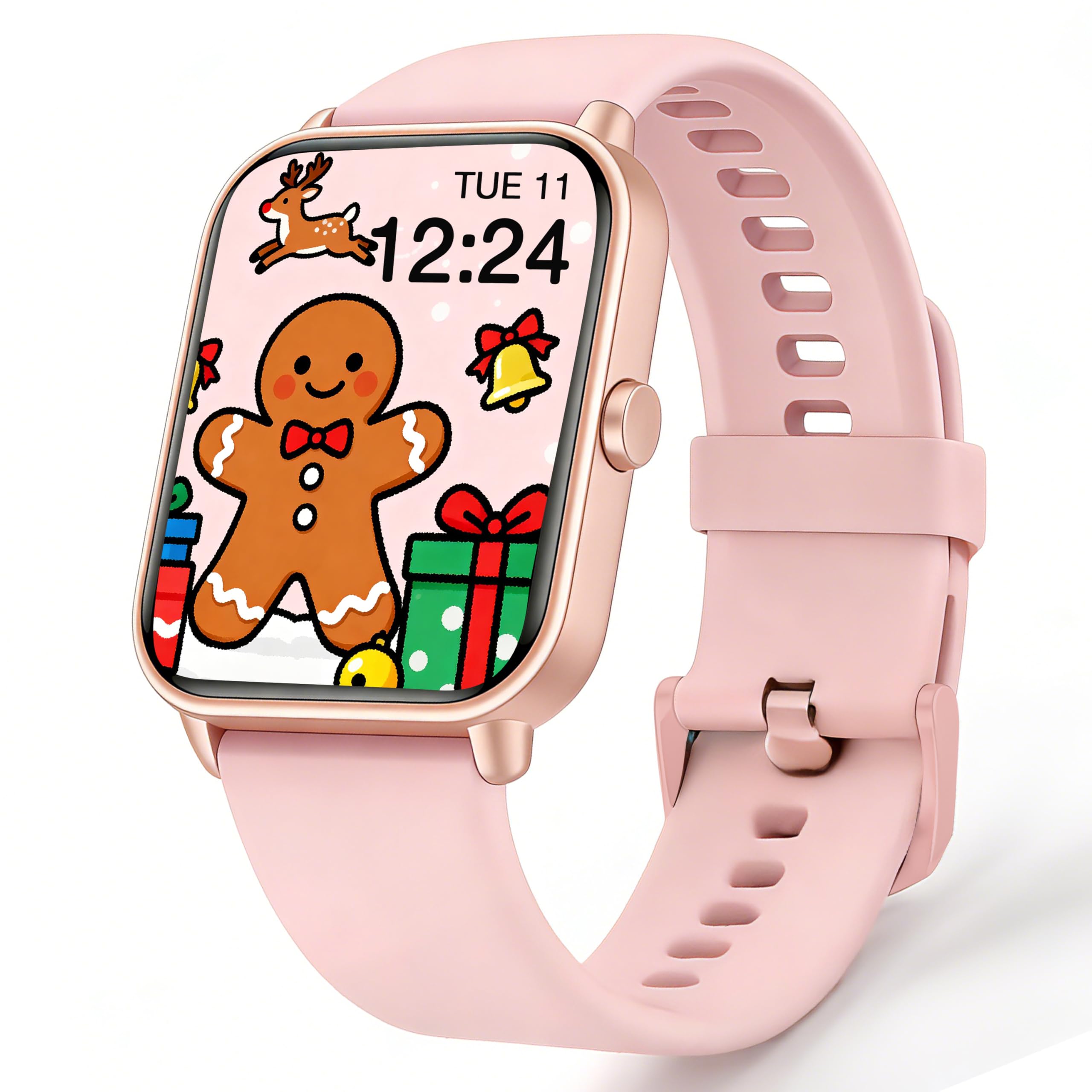 Kids Smart Watch, Kids Watch No Phone Needed Heart Rate & Sleep Tracker, Stress & SpO2 Monitor, 1.8" Fitness Tracker Step Counter, Alarm Clock, Games, Swimming Watch for Boys Girls Teens Aged 5+