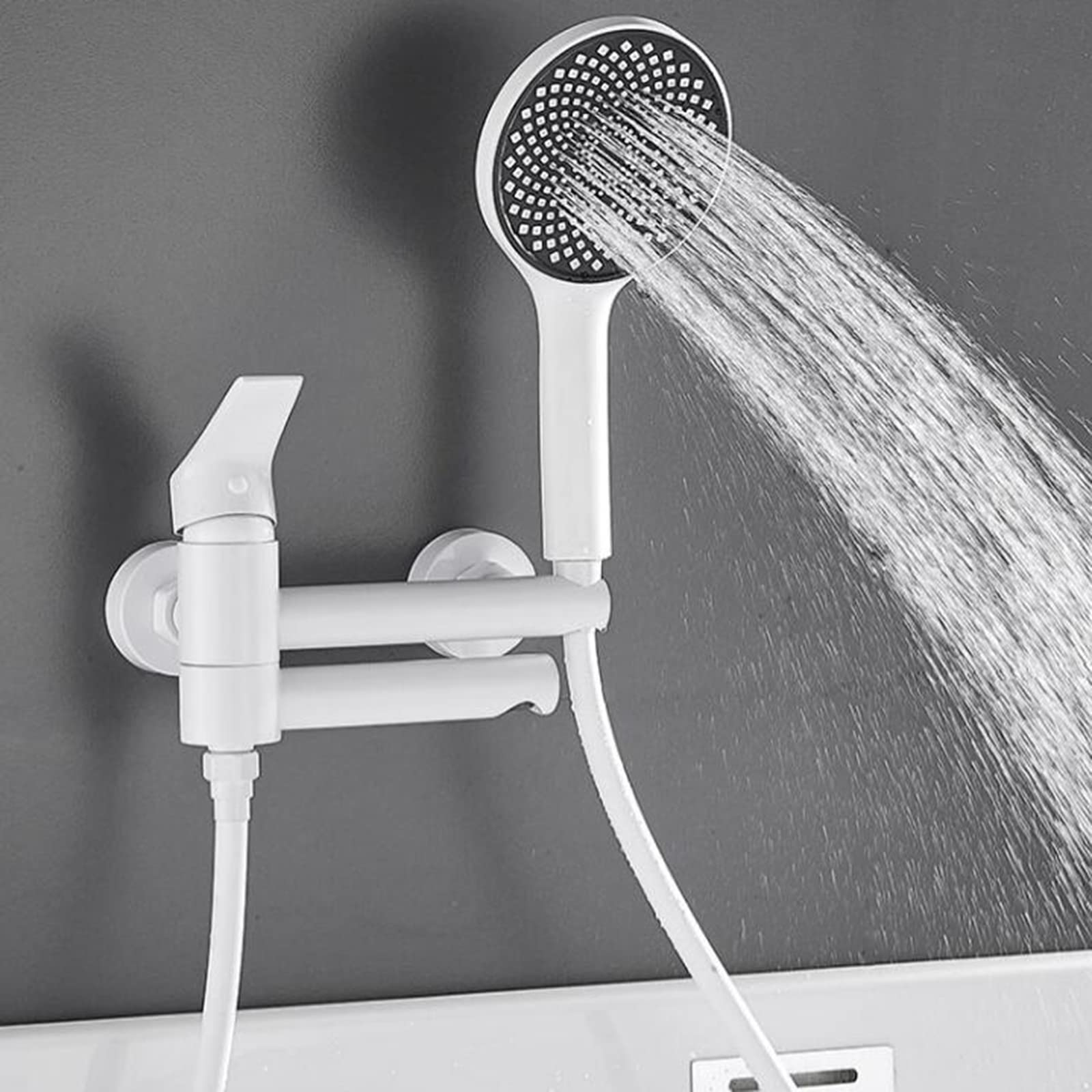Robinet de Baignoire Blanc et Douche Multifonction pour vos moments de détente en famille