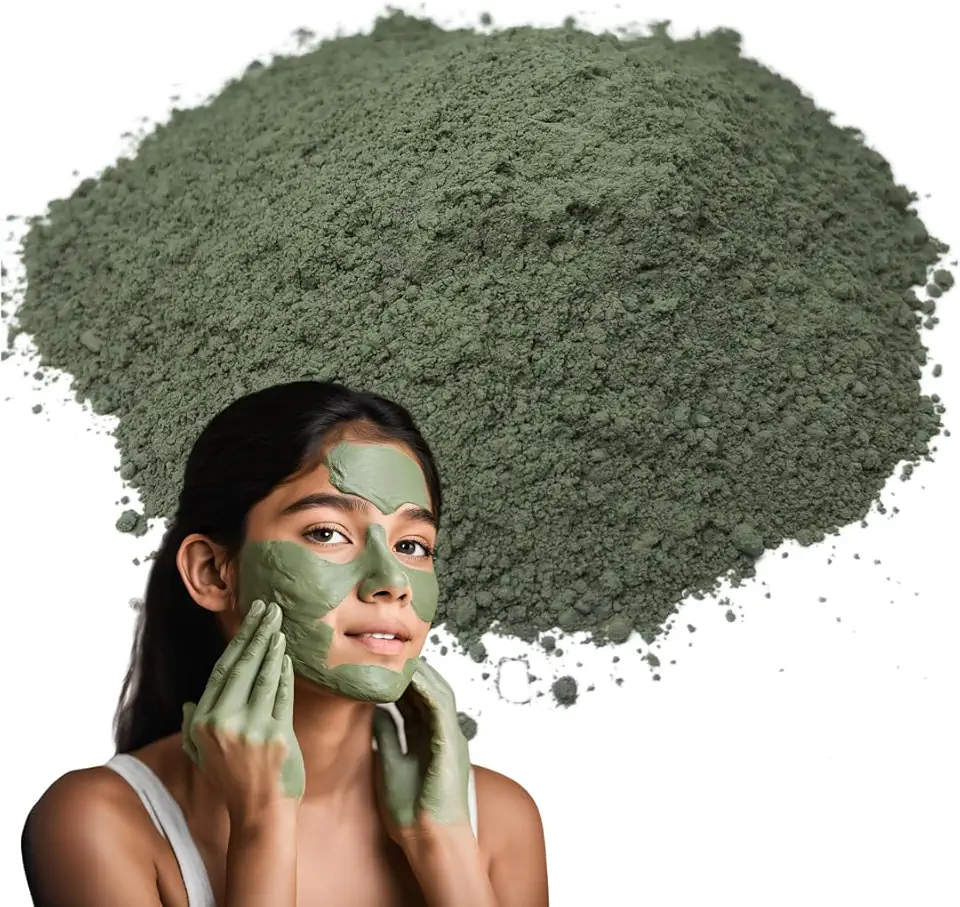 Máscara Argila Verde Controle Pele Oleosa Acne Espinhas 550g