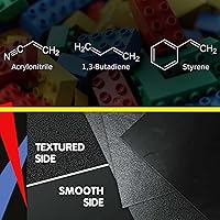 Vista 3 de Hoja de plástico ABS de 1/4 "(.250") con textura frontal lisa trasera al vacío formando termoformado negro