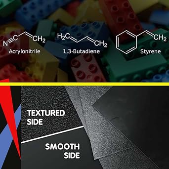 SIBE-R PLASTIC SUPPLY ABS Textured Plastic Sheet 1/8 Thick x 12 x 24