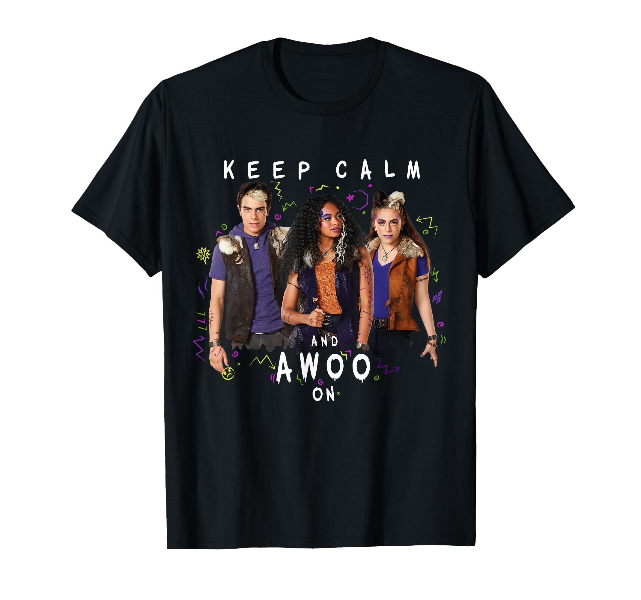 Disney Channel Zombies 2 Keep Calm and Awoo On T-Shirt