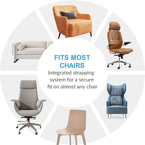 Miniatura 5 de COMFIER Masajeador de espalda para dolor de espalda, almohadilla para silla de masaje Shiatsu para espalda completa, masaje de puntos, cojín de