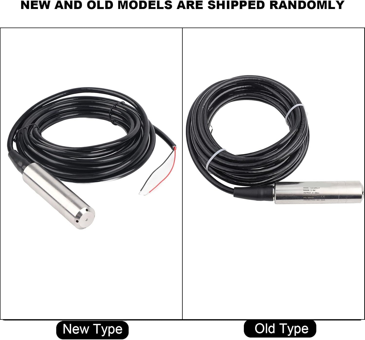 Anti bending premium solid structure high reliability,sturdy 316 Stainless Steel Level Sensor for detecting 0-5m range water level, with 4-20mA transmission output for digital