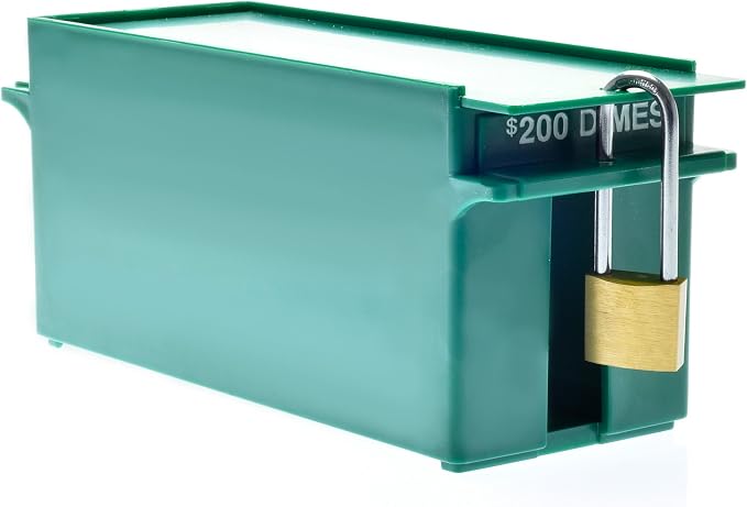 Caja organizadora Nadex para monedas enrolladas con tapa segura miniatura 7