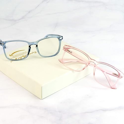 Miniatura 7 de LifeArt 2 pares de anteojos de bloqueo de luz azul con bisagra de resorte, antifatiga ocular, anteojos de lectura para computadora, anteojos de