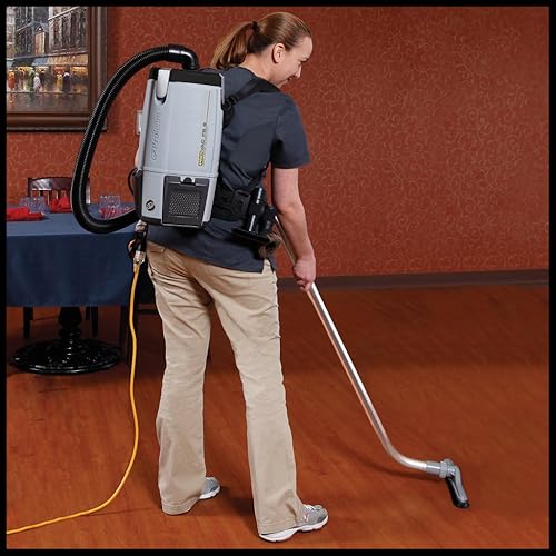 Miniatura 3 de ProTeam ProVac FS 6 - Aspiradora de mochila comercial con superficie dura ProBlade y kit de herramientas para alfombras, 6 cuartos de galón