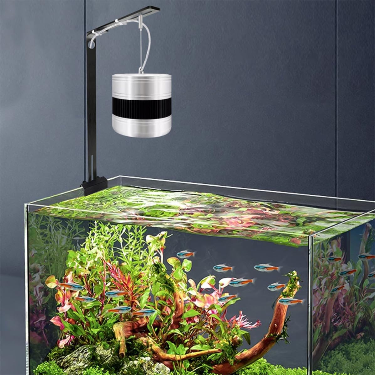 2 Stück Halterung für Aquariumbeleuchtung mit Verstellbarem Winkel