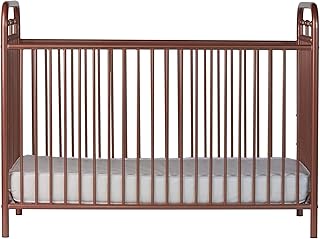 pink metal crib