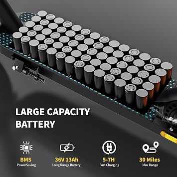 QNQ Climber 1000W Dual Motor Electric Scooter - 35% Hill Climb, 19mph Speed, 30 Mile Range, 8.5 Soild Tires, Dual E-Brakes, 220LBS Load, E-Scooter for Adults and Teens