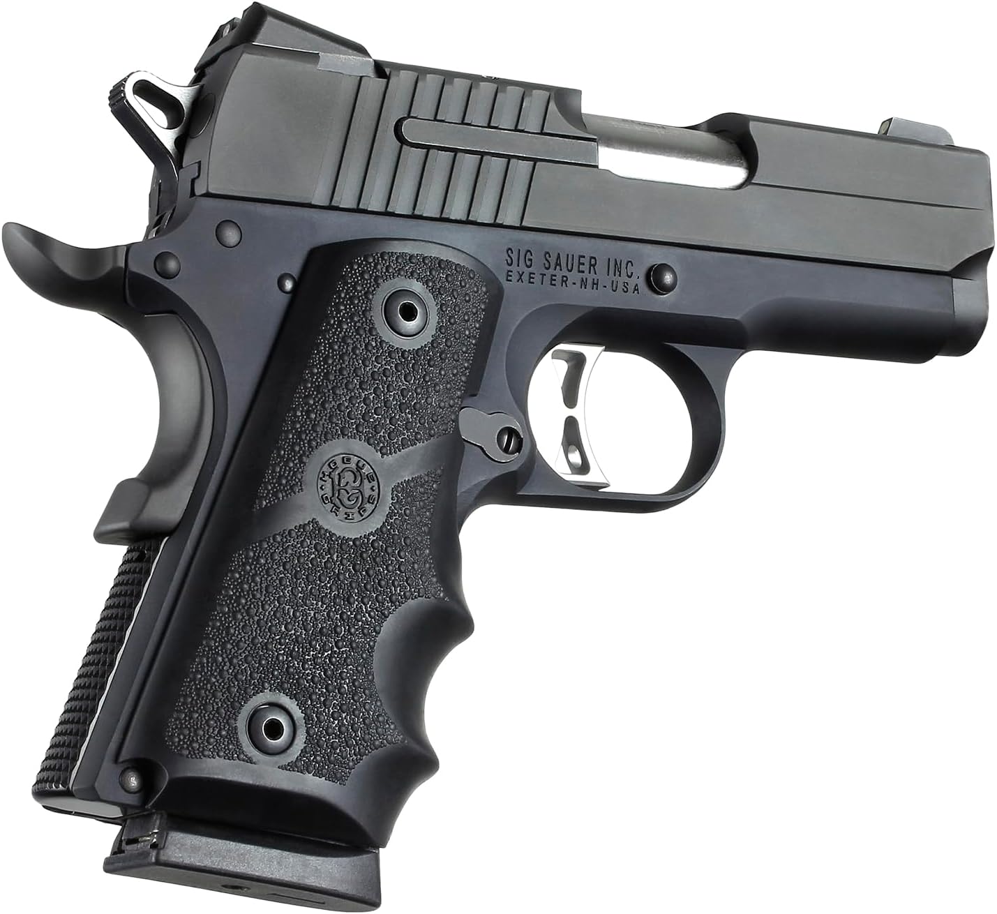 HOGUE ガングリップ コルトオフィサーズ用 ラバー ブラック